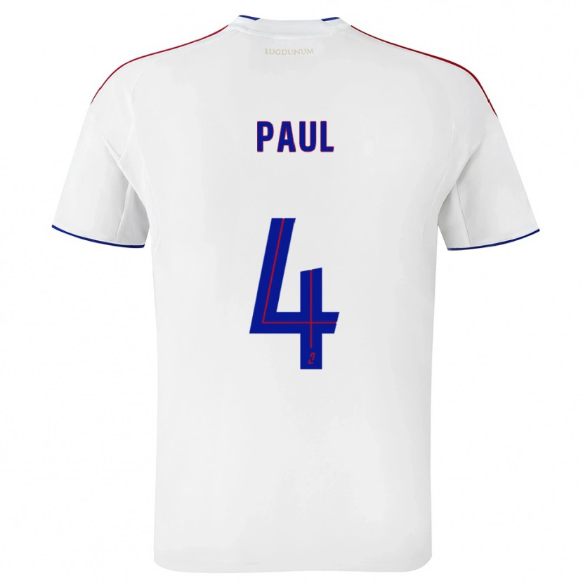 Danxen Kinder Paul Akouokou #4 Weiß Rot Heimtrikot Trikot 2025/26 T-Shirt Österreich