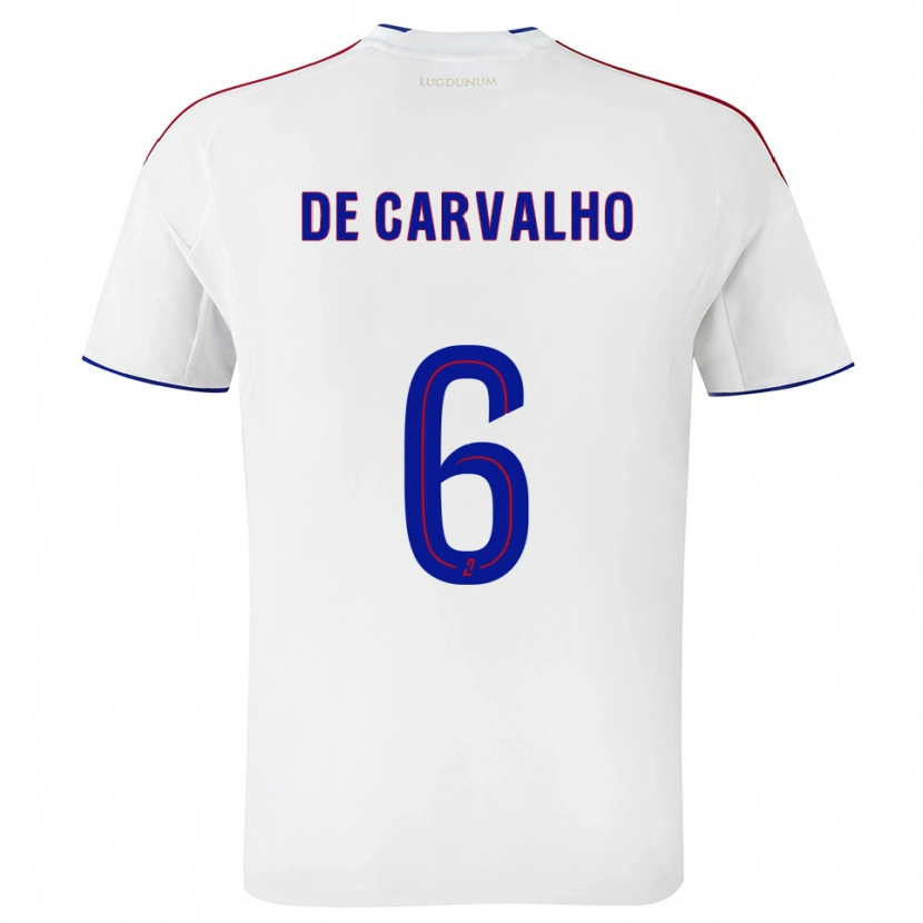 Danxen Kinder Mathys De Carvalho #6 Weiß Rot Heimtrikot Trikot 2025/26 T-Shirt Österreich