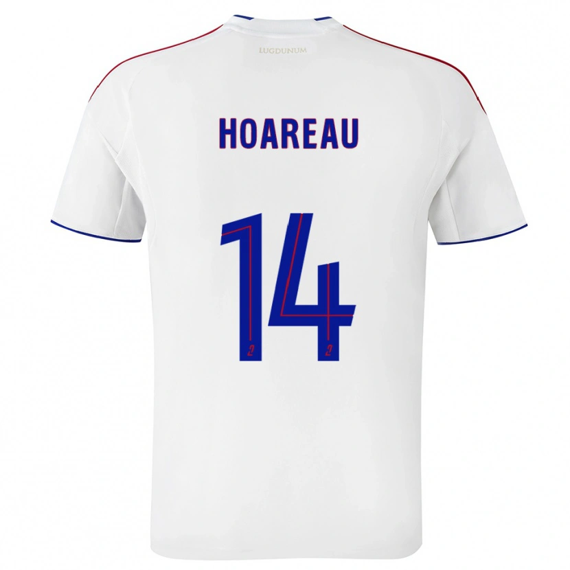 Danxen Kinder Mathieu Hoareau #14 Weiß Rot Heimtrikot Trikot 2025/26 T-Shirt Österreich