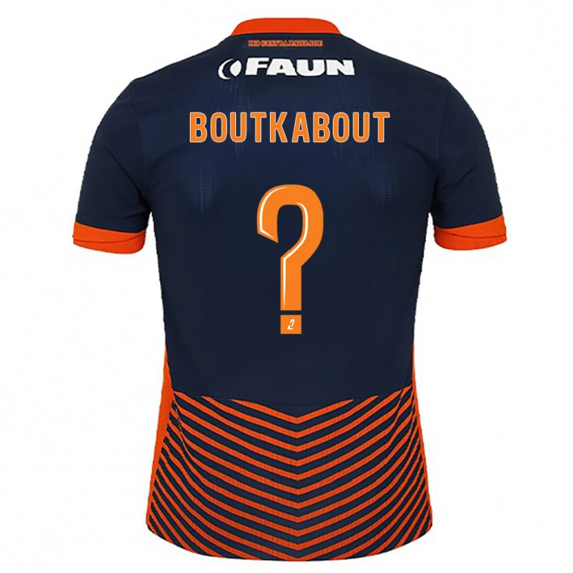 Danxen Kinder Amir Boutkabout #0 Mitternachtsblau Orange Heimtrikot Trikot 2025/26 T-Shirt Österreich