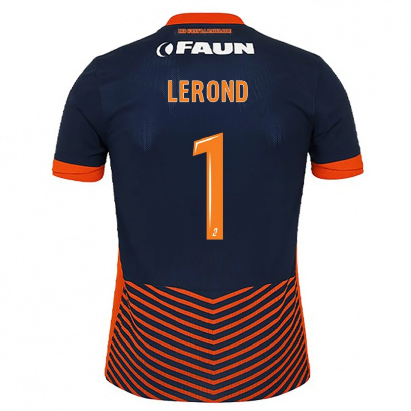 Danxen Kinder Justine Lerond #1 Mitternachtsblau Orange Heimtrikot Trikot 2025/26 T-Shirt Österreich