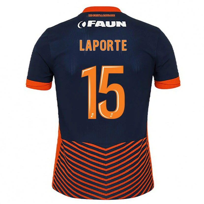 Danxen Kinder Julien Laporte #15 Mitternachtsblau Orange Heimtrikot Trikot 2025/26 T-Shirt Österreich