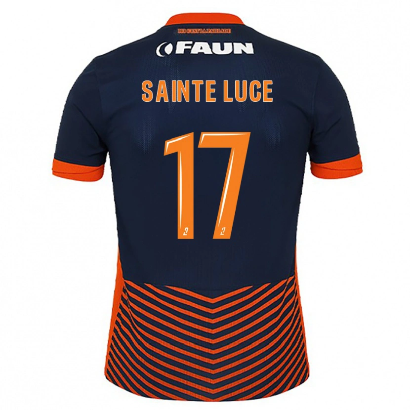 Danxen Kinder Théo Sainte-Luce #17 Mitternachtsblau Orange Heimtrikot Trikot 2025/26 T-Shirt Österreich