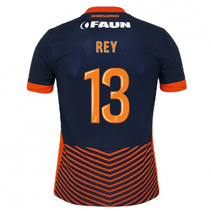 Danxen Kinder Ruben Rey #13 Mitternachtsblau Orange Heimtrikot Trikot 2025/26 T-Shirt Österreich
