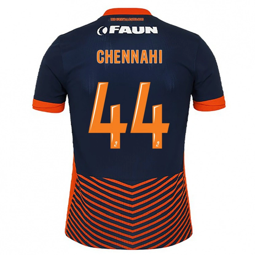 Danxen Kinder Théo Chennahi #44 Mitternachtsblau Orange Heimtrikot Trikot 2025/26 T-Shirt Österreich
