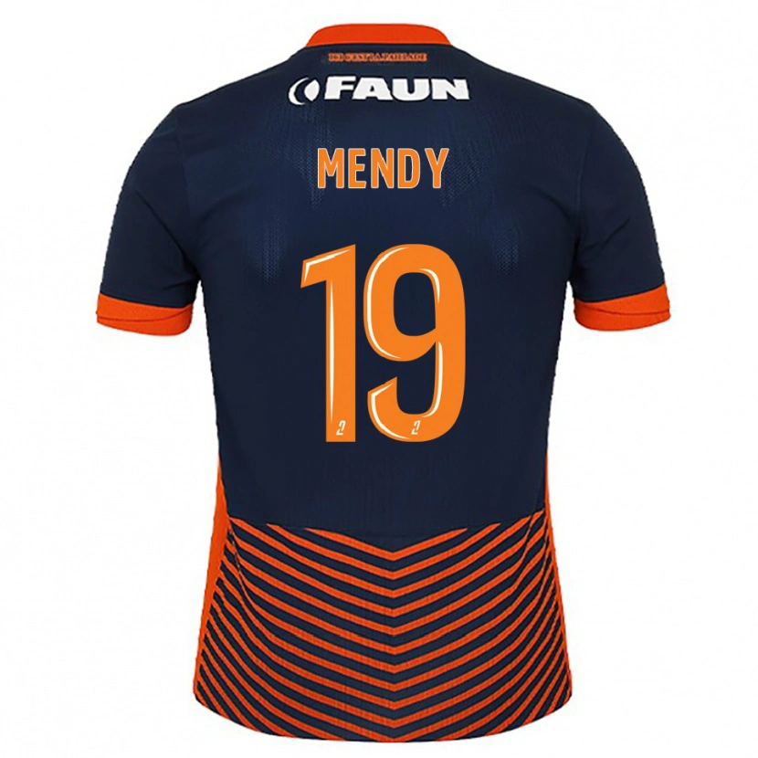 Danxen Kinder Alexandre Mendy #19 Mitternachtsblau Orange Heimtrikot Trikot 2025/26 T-Shirt Österreich