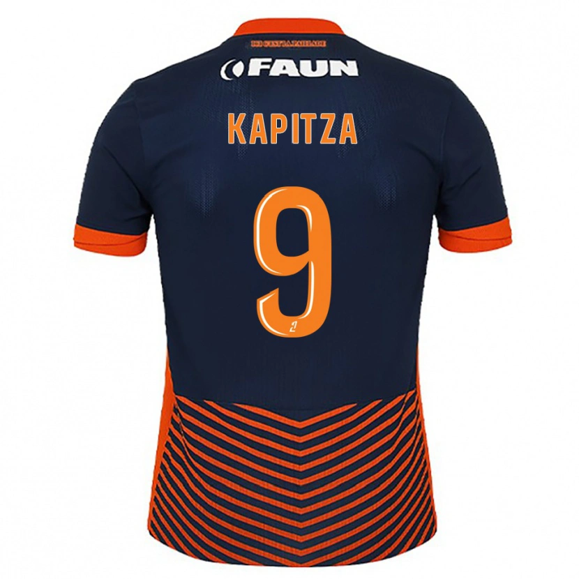 Danxen Kinder Matisse Kapitza #9 Mitternachtsblau Orange Heimtrikot Trikot 2025/26 T-Shirt Österreich
