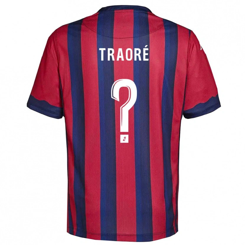 Danxen Kinder Soumaela Traoré #0 Burgunder Marine Heimtrikot Trikot 2025/26 T-Shirt Österreich