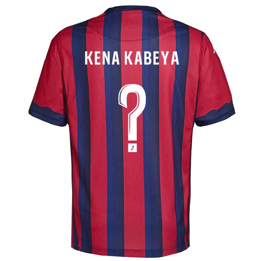 Danxen Kinder Ethan Kena Kabeya #0 Burgunder Marine Heimtrikot Trikot 2025/26 T-Shirt Österreich