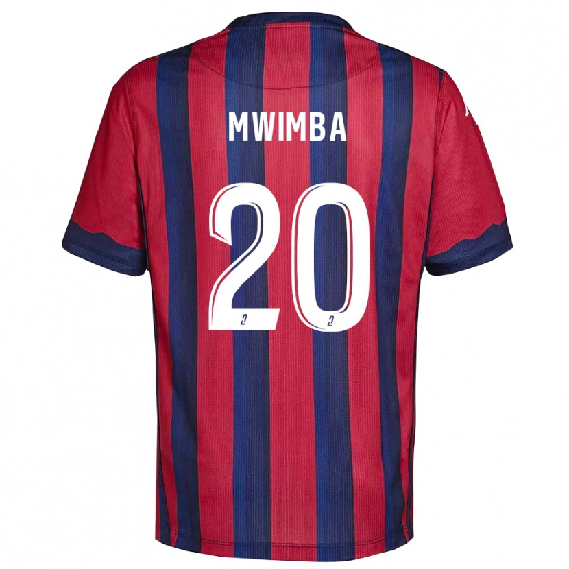 Danxen Kinder Josué Mwimba Isala #20 Burgunder Marine Heimtrikot Trikot 2025/26 T-Shirt Österreich