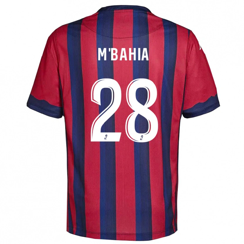 Danxen Kinder Ivan M'bahia #28 Burgunder Marine Heimtrikot Trikot 2025/26 T-Shirt Österreich