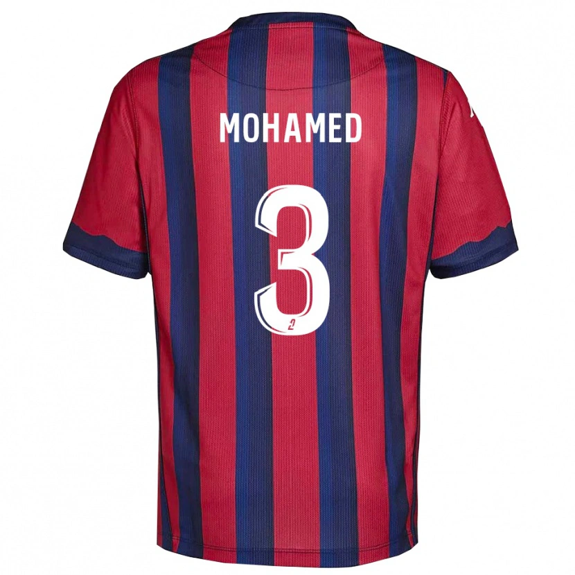 Danxen Kinder Yassine Mohamed #3 Burgunder Marine Heimtrikot Trikot 2025/26 T-Shirt Österreich