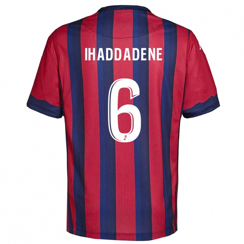 Danxen Kinder Ilan Ihaddadene #6 Burgunder Marine Heimtrikot Trikot 2025/26 T-Shirt Österreich