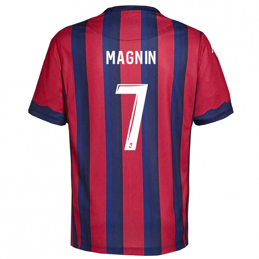 Danxen Kinder Yohann Magnin #7 Burgunder Marine Heimtrikot Trikot 2025/26 T-Shirt Österreich