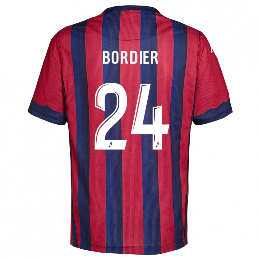 Danxen Kinder Emma Bordier #24 Burgunder Marine Heimtrikot Trikot 2025/26 T-Shirt Österreich