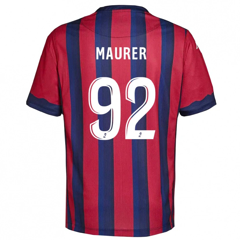 Danxen Kinder Aïman Maurer #92 Burgunder Marine Heimtrikot Trikot 2025/26 T-Shirt Österreich