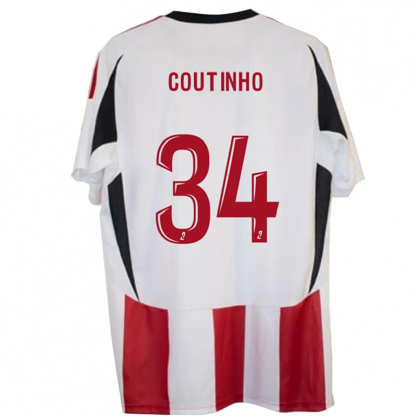 Danxen Kinder Ricardo Coutinho #34 Rot Blau Heimtrikot Trikot 2025/26 T-Shirt Österreich