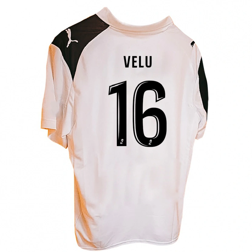Danxen Kinder Lukas Velu #16 Schwarz Weiß Heimtrikot Trikot 2025/26 T-Shirt Österreich