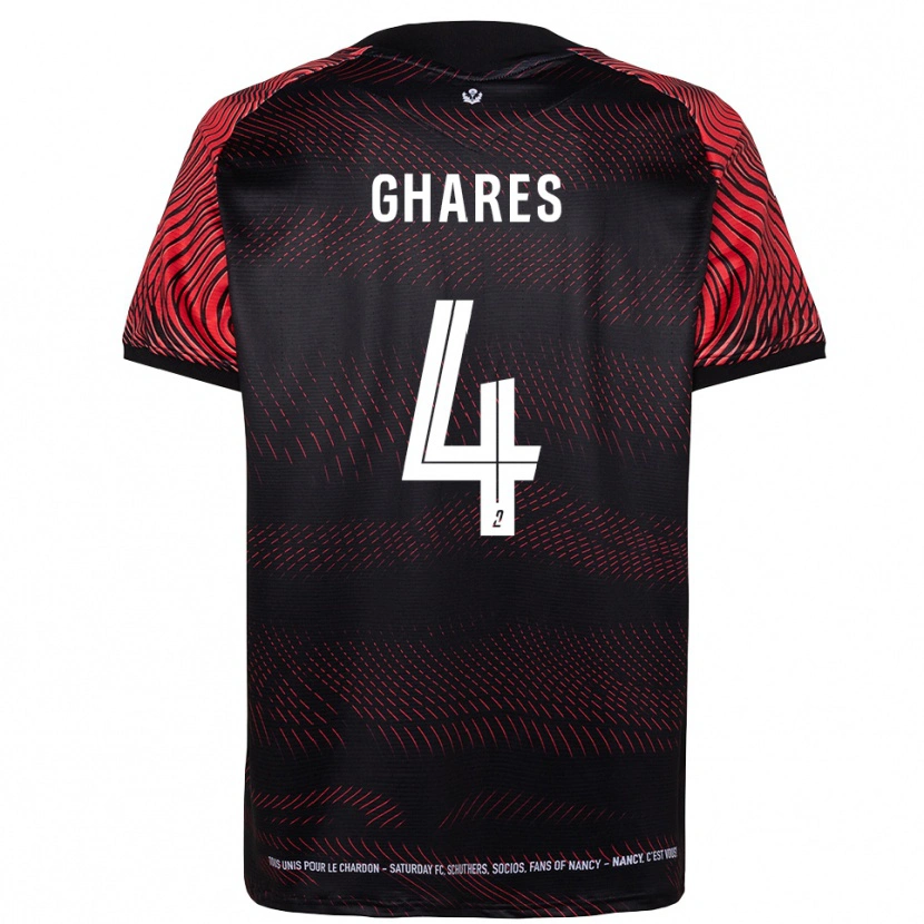 Danxen Kinder Haïssam Ghares #4 Weiß Rot Heimtrikot Trikot 2025/26 T-Shirt Österreich