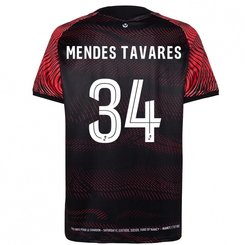 Danxen Kinder Carlos Mendes Tavares #34 Weiß Rot Heimtrikot Trikot 2025/26 T-Shirt Österreich