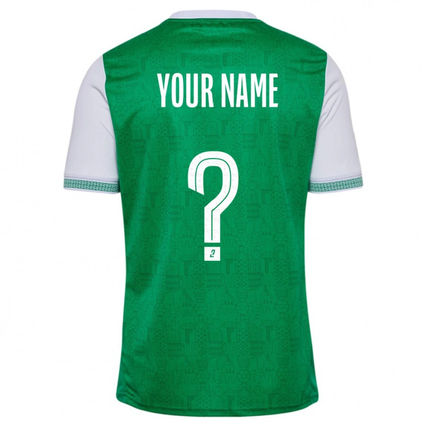 Danxen Kinder Ihren Namen #0 Grün Weiß Heimtrikot Trikot 2025/26 T-Shirt Österreich