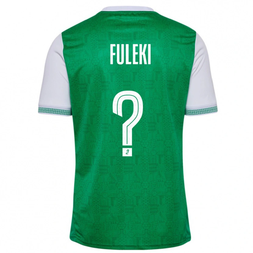 Danxen Kinder Samuel Fuleki #0 Grün Weiß Heimtrikot Trikot 2025/26 T-Shirt Österreich