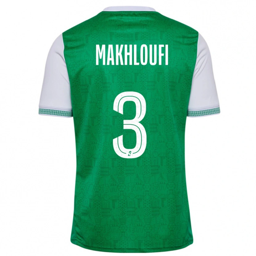 Danxen Kinder Maedine Makhloufi #3 Grün Weiß Heimtrikot Trikot 2025/26 T-Shirt Österreich