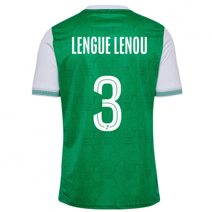 Danxen Kinder Maxime Lengue Lenou #3 Grün Weiß Heimtrikot Trikot 2025/26 T-Shirt Österreich