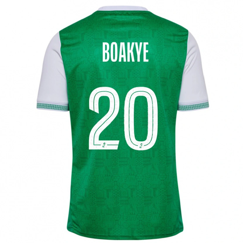 Danxen Kinder Augustine Boakye #20 Grün Weiß Heimtrikot Trikot 2025/26 T-Shirt Österreich