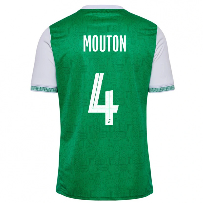 Danxen Kinder Nathan Mouton #4 Grün Weiß Heimtrikot Trikot 2025/26 T-Shirt Österreich