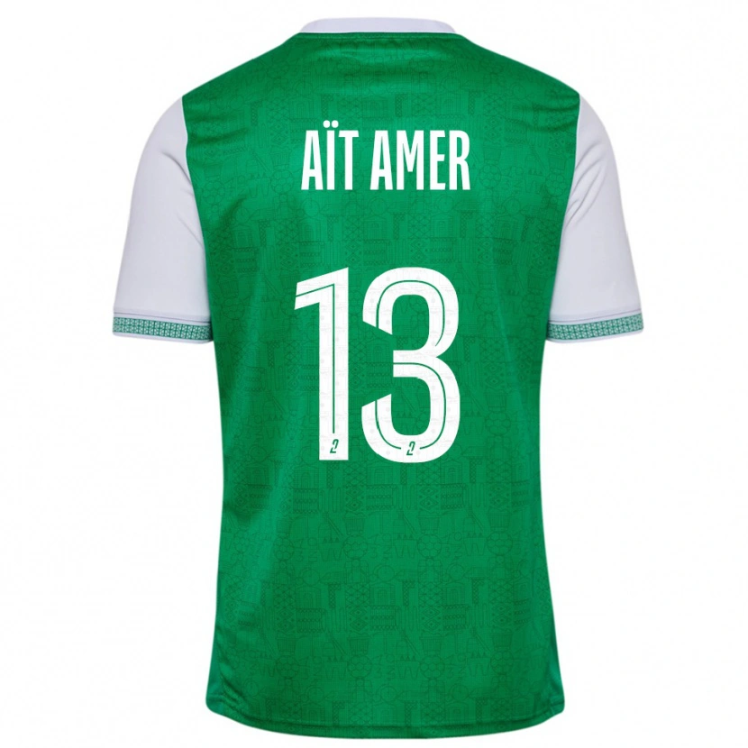 Danxen Kinder Rayan Aït Amer #13 Grün Weiß Heimtrikot Trikot 2025/26 T-Shirt Österreich