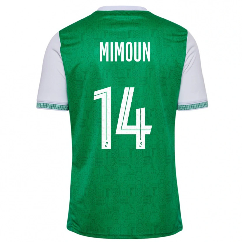 Danxen Kinder Yanis Mimoun #14 Grün Weiß Heimtrikot Trikot 2025/26 T-Shirt Österreich