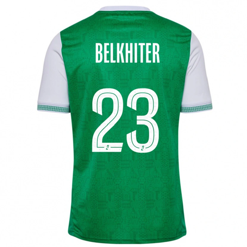 Danxen Kinder Morgane Belkhiter #23 Grün Weiß Heimtrikot Trikot 2025/26 T-Shirt Österreich
