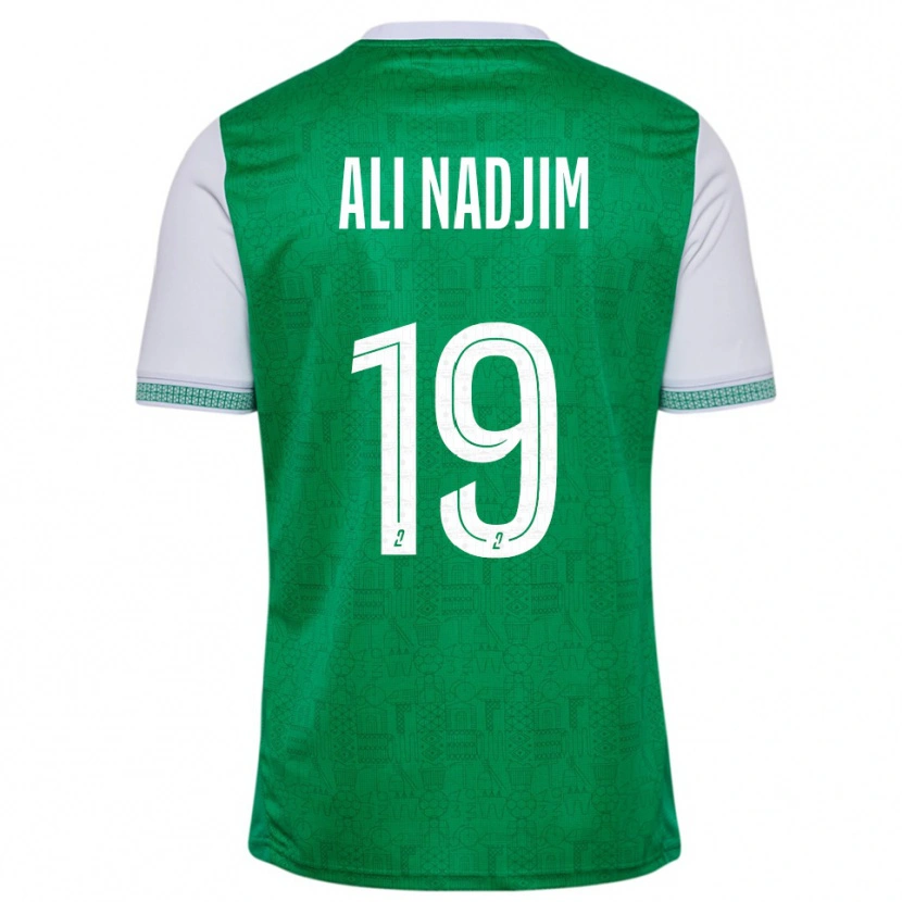 Danxen Kinder Nadjma Ali Nadjim #19 Grün Weiß Heimtrikot Trikot 2025/26 T-Shirt Österreich