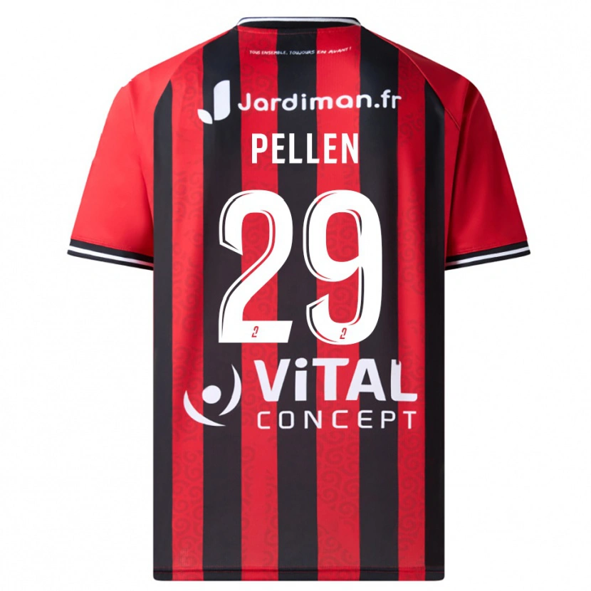 Danxen Kinder Blanche Pellen #29 Rot Schwarz Heimtrikot Trikot 2025/26 T-Shirt Österreich