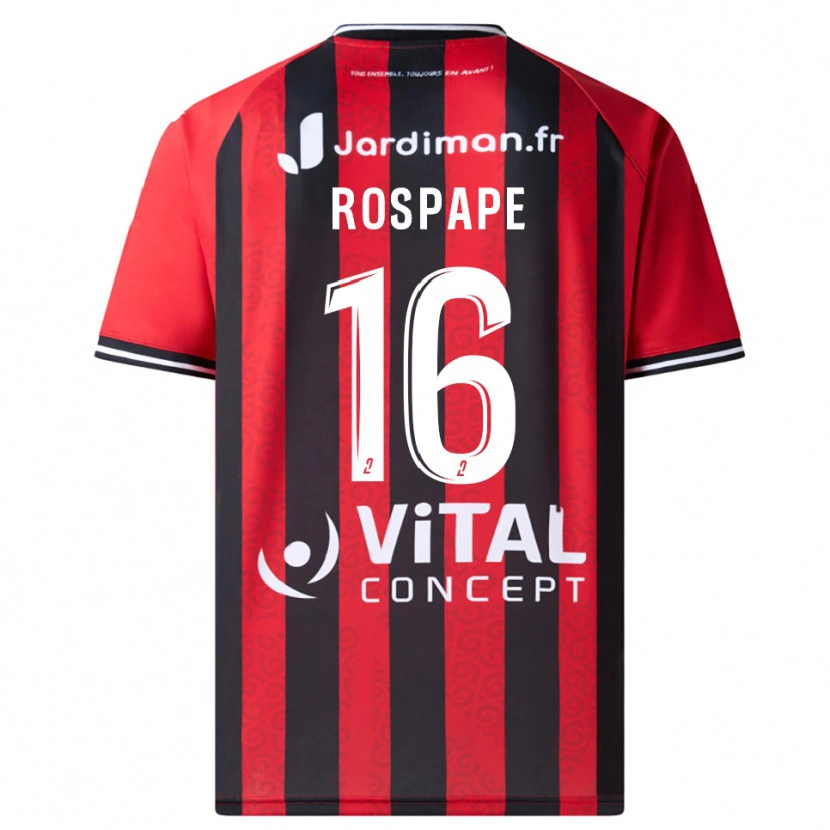 Danxen Kinder Milo Rospape #16 Rot Schwarz Heimtrikot Trikot 2025/26 T-Shirt Österreich