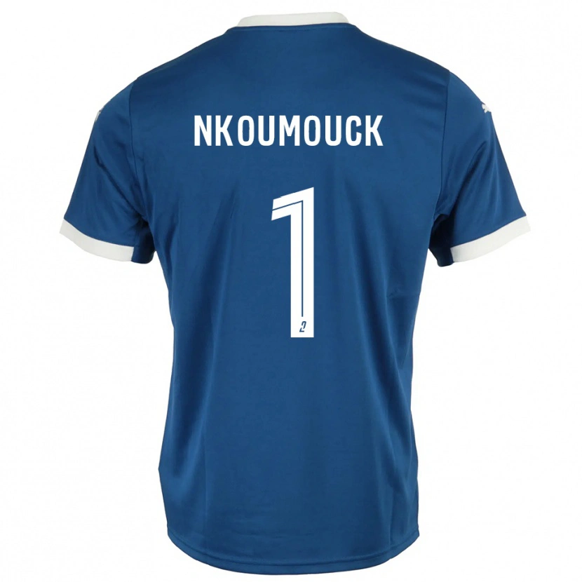 Danxen Kinder Marc-Anthony Nkoumouck #1 Blau Weiß Heimtrikot Trikot 2025/26 T-Shirt Österreich