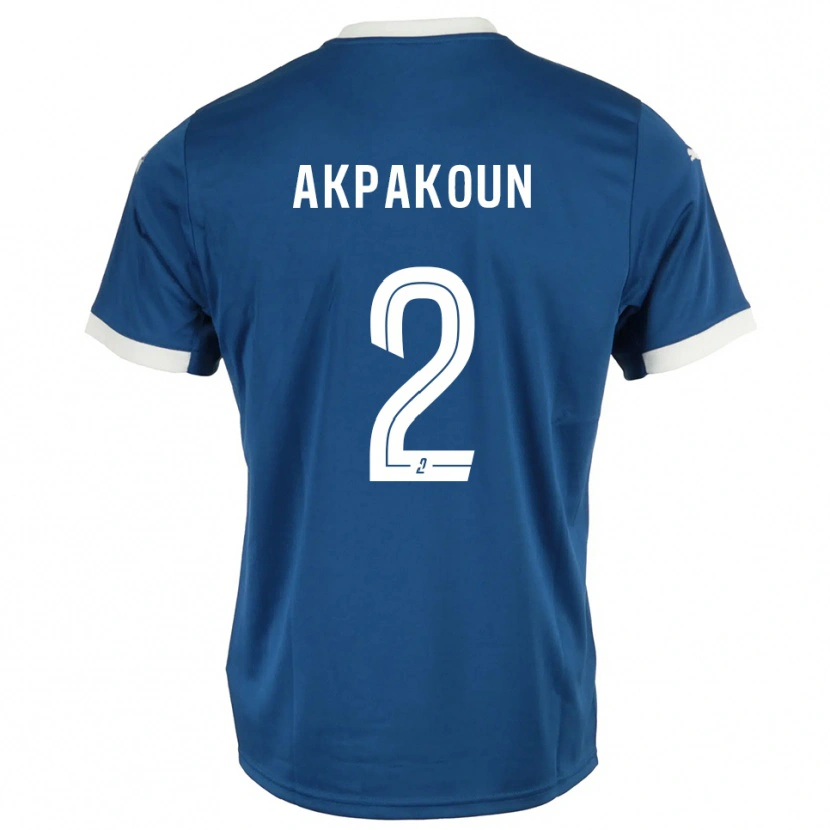 Danxen Kinder Tom Akpakoun #2 Blau Weiß Heimtrikot Trikot 2025/26 T-Shirt Österreich