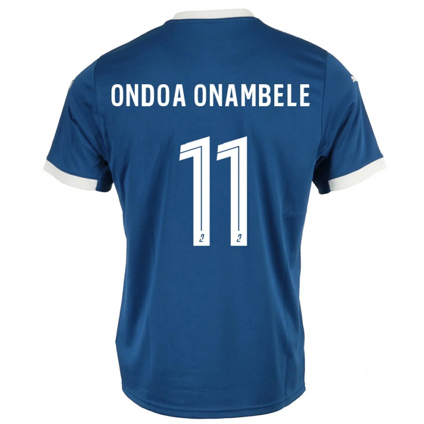 Danxen Kinder Fred Ondoa Onambele #11 Blau Weiß Heimtrikot Trikot 2025/26 T-Shirt Österreich