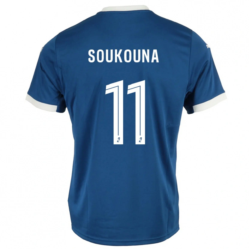 Danxen Kinder Idrissa Soukouna #11 Blau Weiß Heimtrikot Trikot 2025/26 T-Shirt Österreich