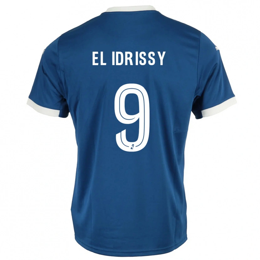 Danxen Kinder Mounaïm El Idrissy #9 Blau Weiß Heimtrikot Trikot 2025/26 T-Shirt Österreich