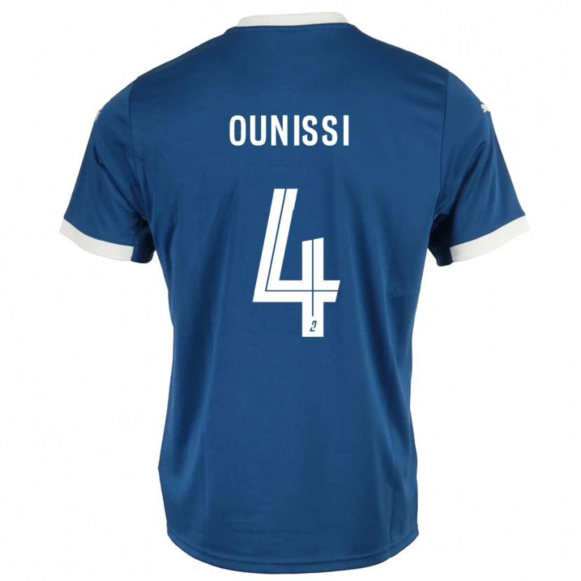 Danxen Kinder Ilian Ounissi #4 Blau Weiß Heimtrikot Trikot 2025/26 T-Shirt Österreich