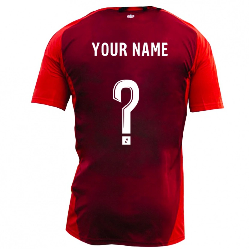 Danxen Kinder Ihren Namen #0 Rot Burgund Heimtrikot Trikot 2025/26 T-Shirt Österreich