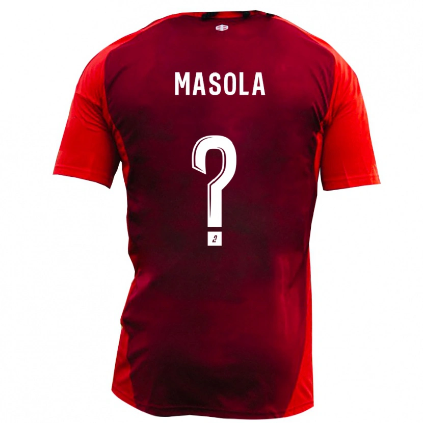 Danxen Kinder Mathieu Masola #0 Rot Burgund Heimtrikot Trikot 2025/26 T-Shirt Österreich