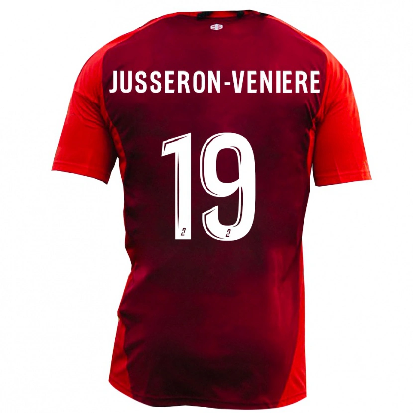 Danxen Kinder Kilyan Jusseron-Veniere #19 Rot Burgund Heimtrikot Trikot 2025/26 T-Shirt Österreich