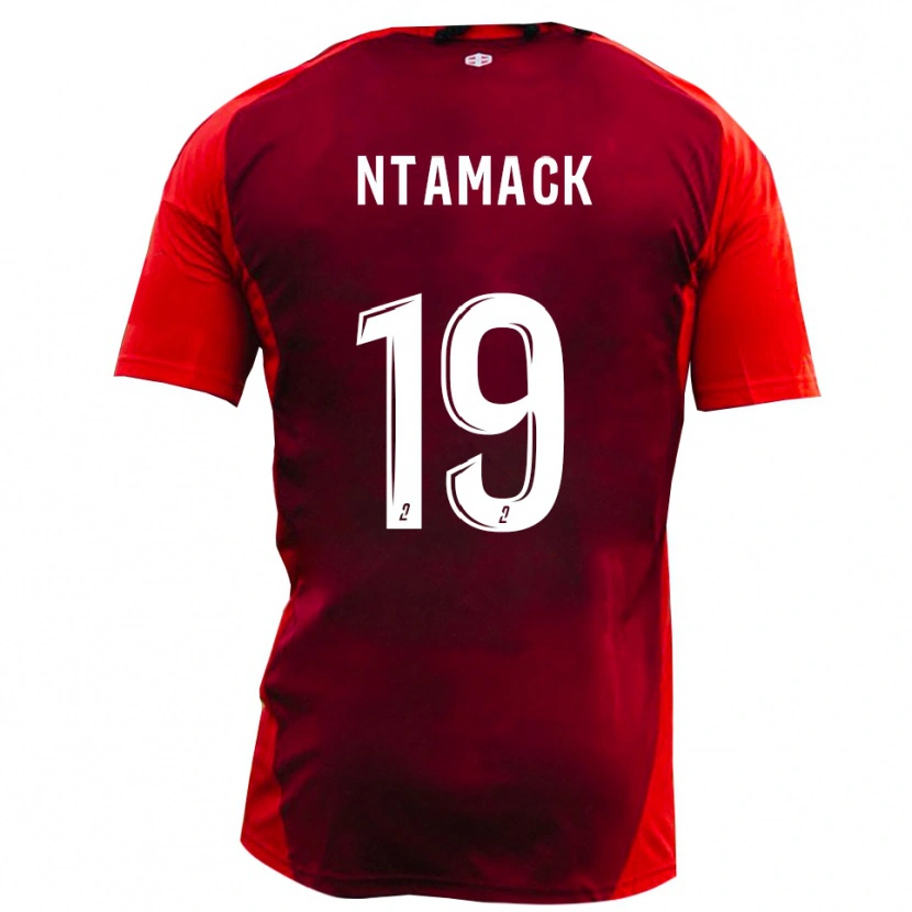 Danxen Kinder Samuel Ntamack #19 Rot Burgund Heimtrikot Trikot 2025/26 T-Shirt Österreich
