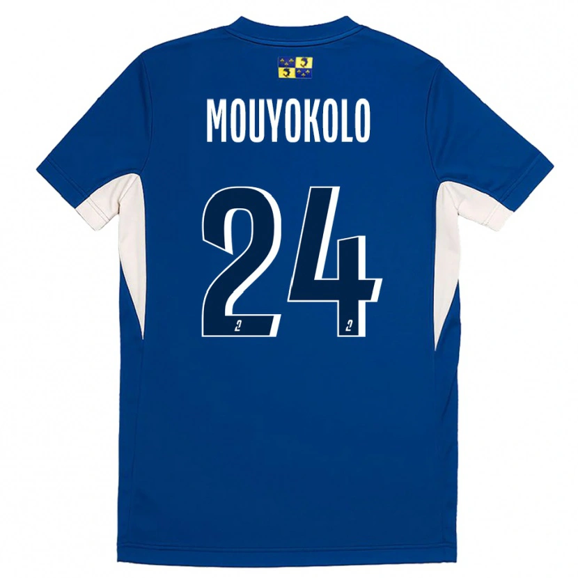 Danxen Kinder Loris Mouyokolo #24 Blau Marine Heimtrikot Trikot 2025/26 T-Shirt Österreich
