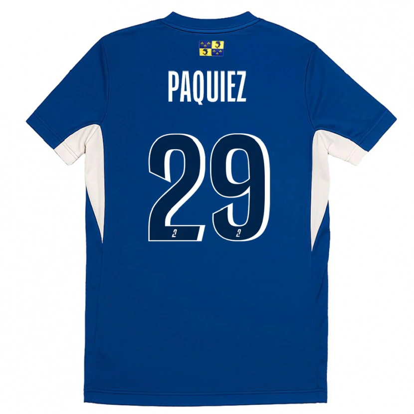 Danxen Kinder Gaëtan Paquiez #29 Blau Marine Heimtrikot Trikot 2025/26 T-Shirt Österreich