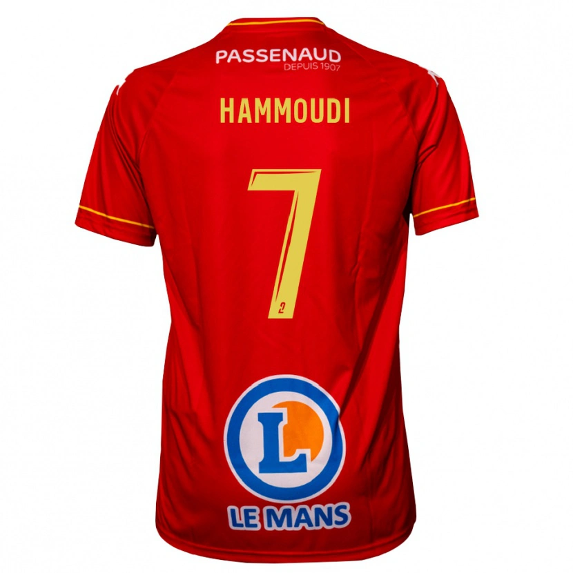 Danxen Kinder Izhak Hammoudi #7 Rot Gelb Heimtrikot Trikot 2025/26 T-Shirt Österreich