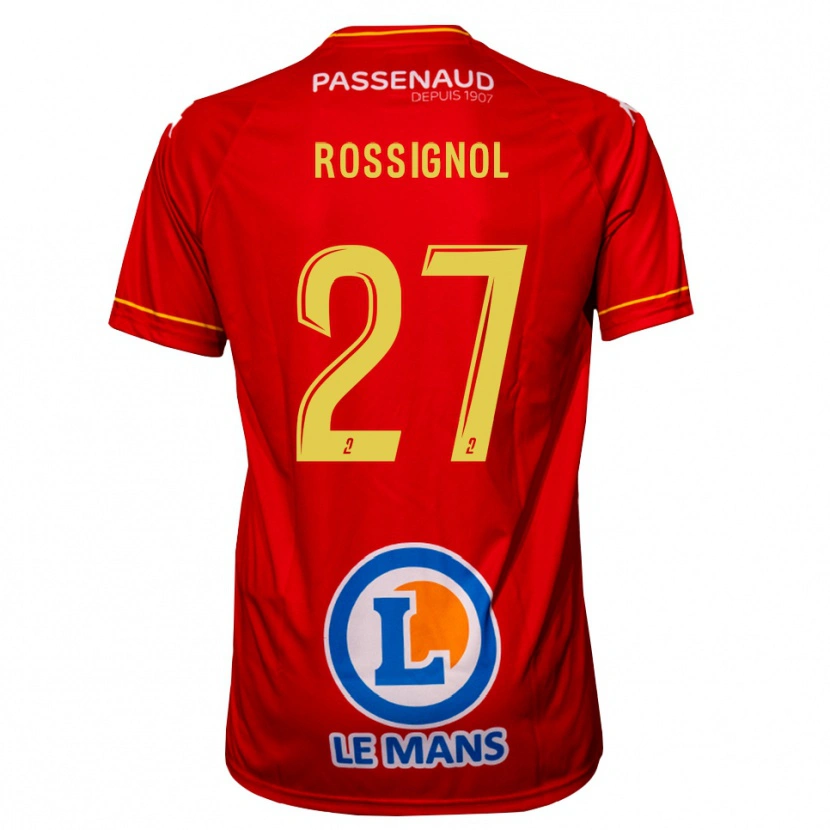 Danxen Kinder Martin Rossignol #27 Rot Gelb Heimtrikot Trikot 2025/26 T-Shirt Österreich